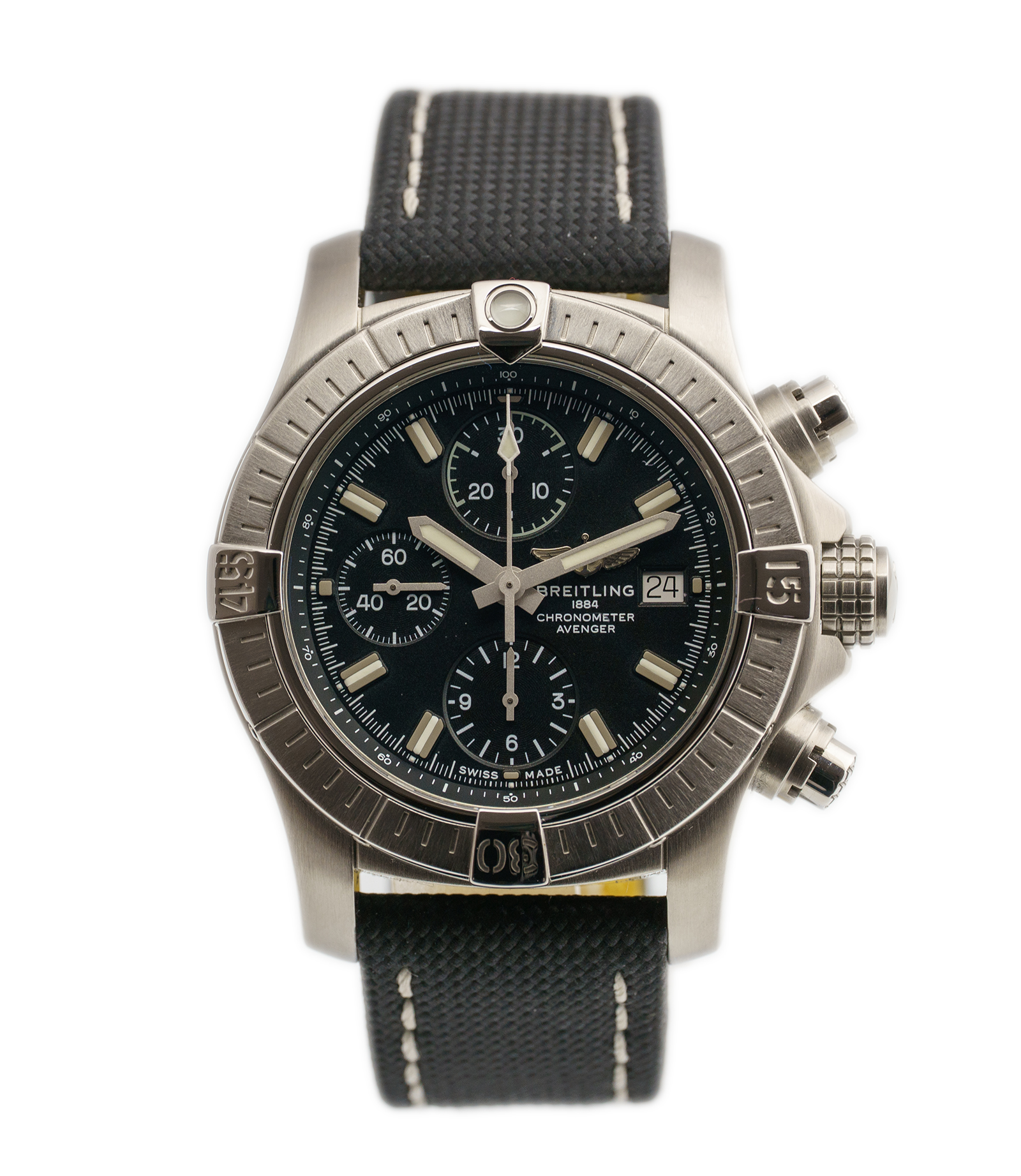 Avenger A133851 Chrono Black Dial 43 mm