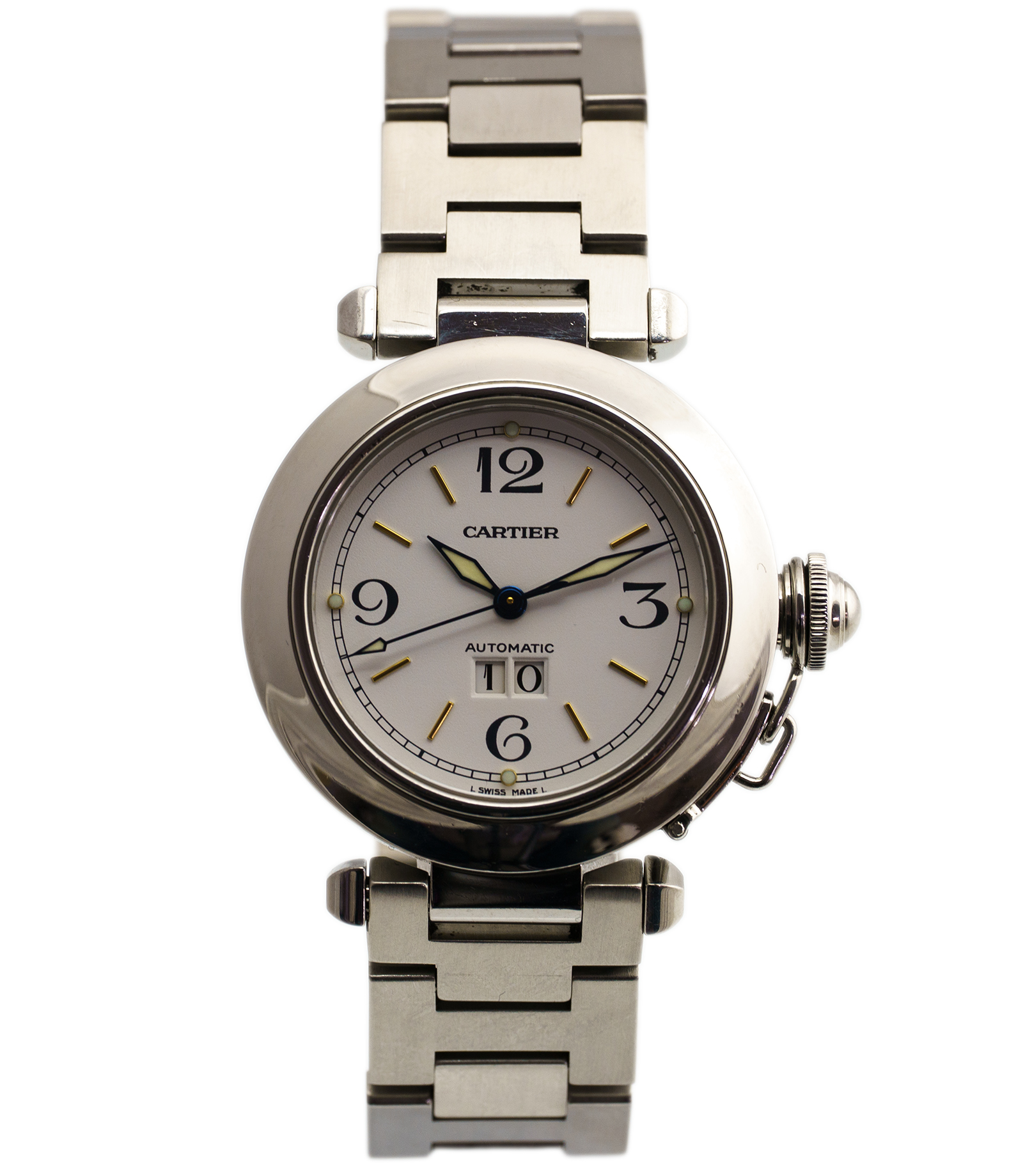 Pasha C W31044M7 2475 White Dial 35 mm