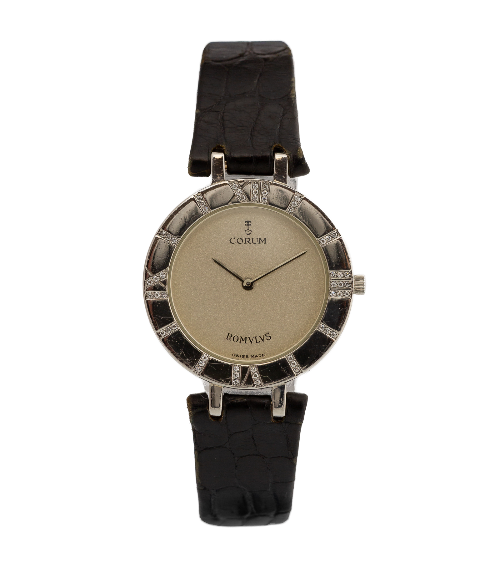 Romvlvs Romulus Platinum Quartz Wristwatch 23 mm