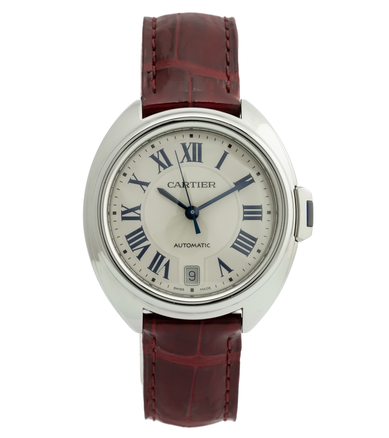 Clé de Cartier 3856 WSCL0017 Automatic Steel Silver Dial 10/2017 36 mm