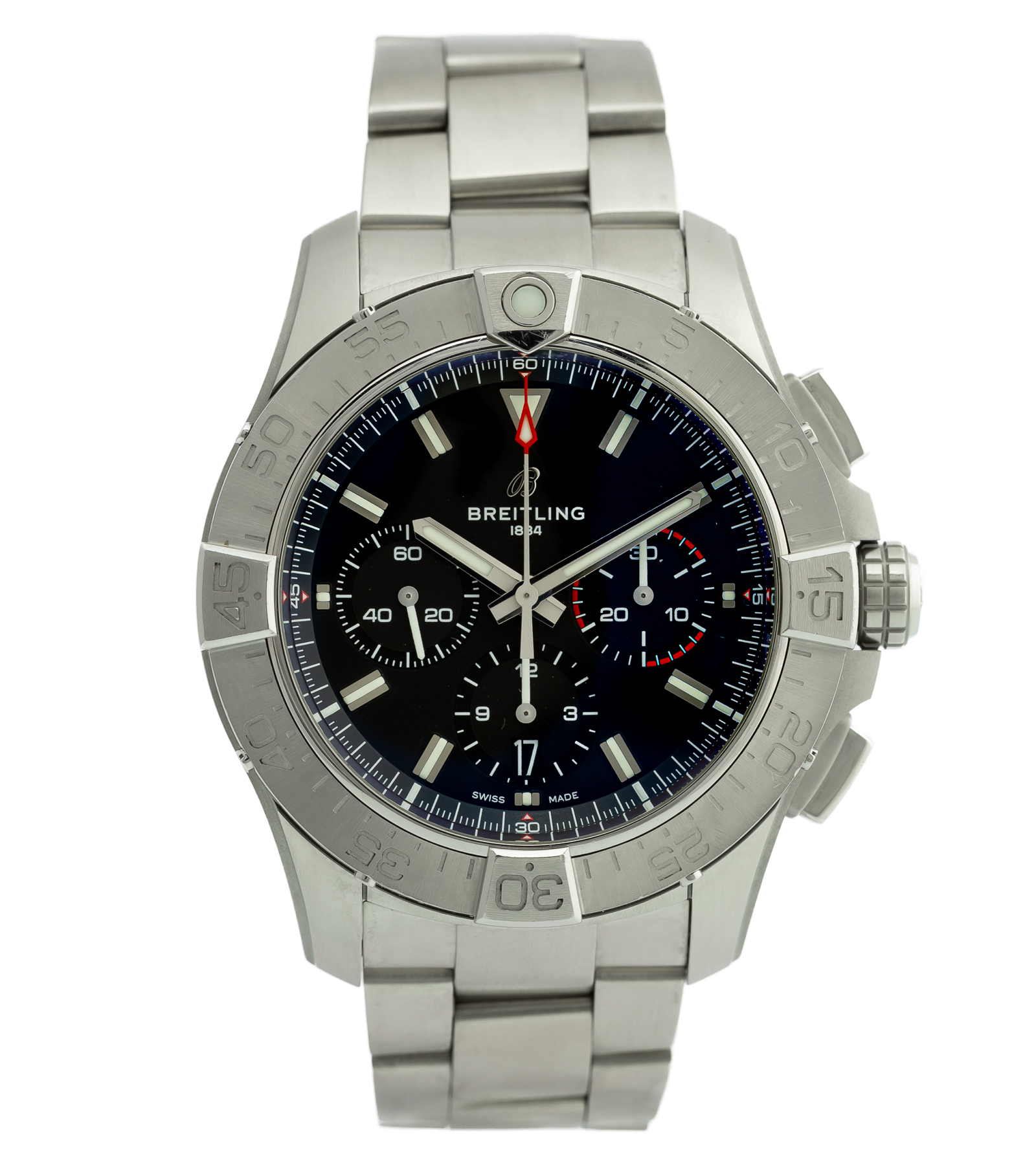 Avenger B01 Chronograph Black Dial AB0147 01/2024 44 mm