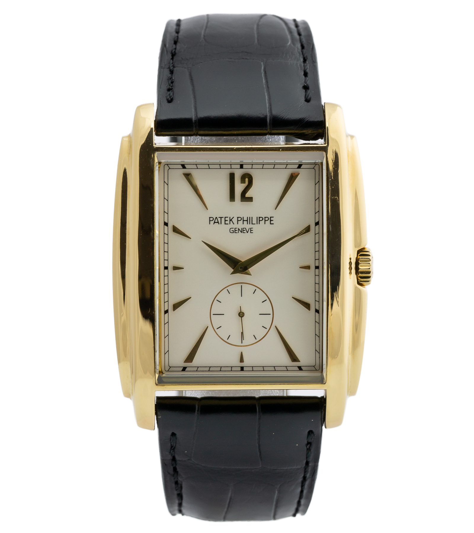 Gondolo Manual 18K Yellow Gold Silver Dial 5124J 001 33 mm