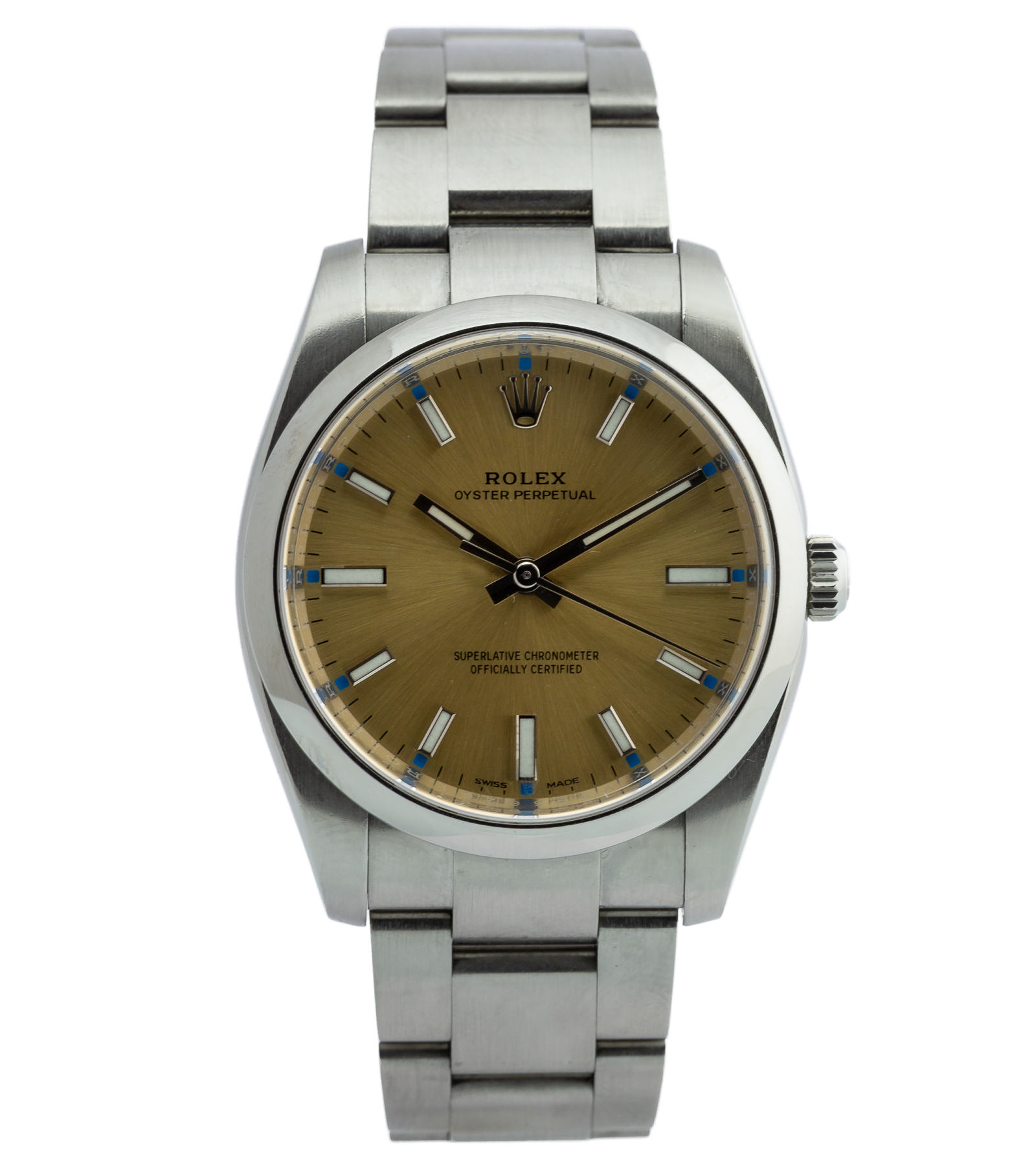 Oyster Perpetual 114200 White Grape Dial 34 mm