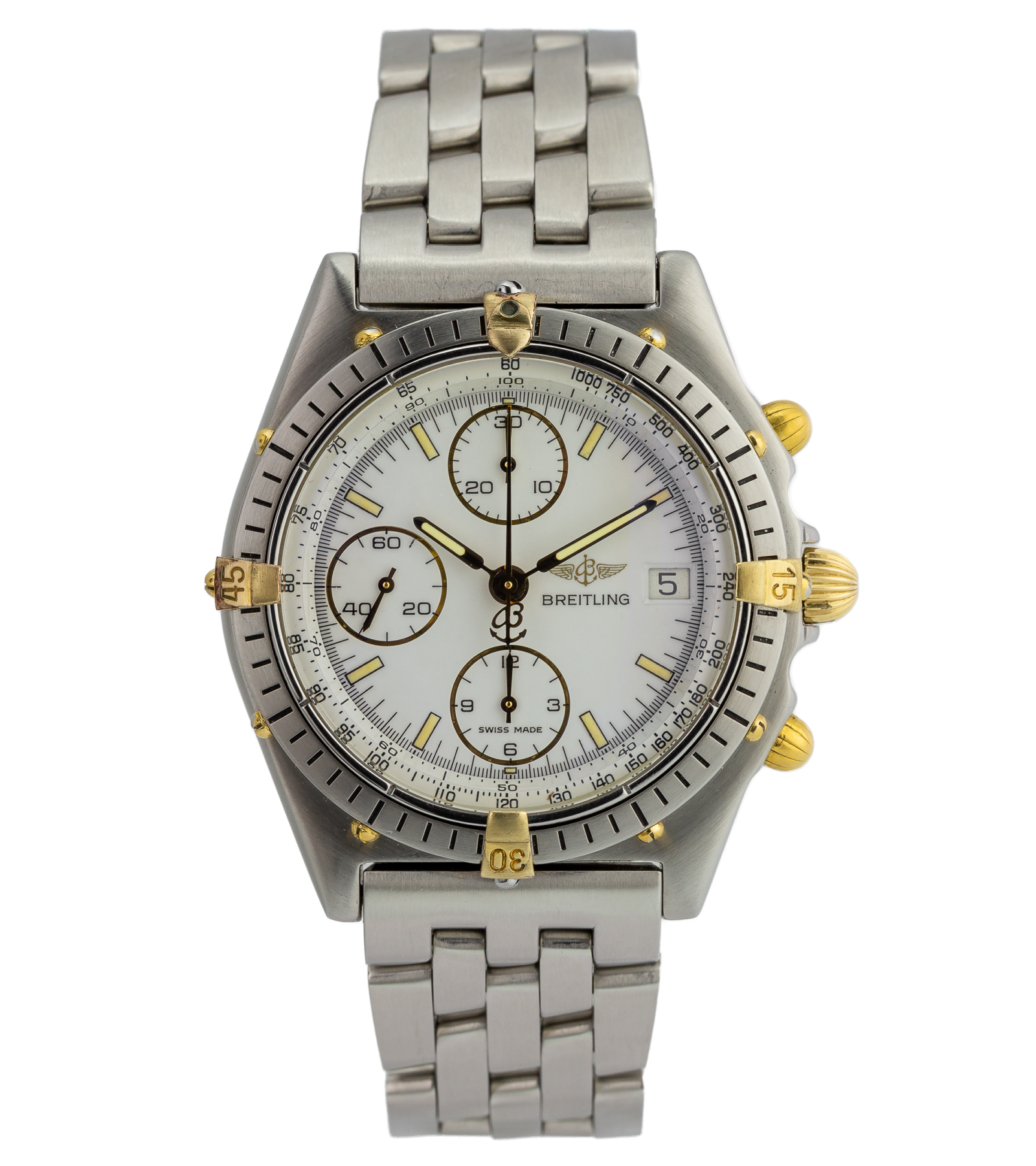 Chronomat 81950 White Dial Bracelet 39 mm