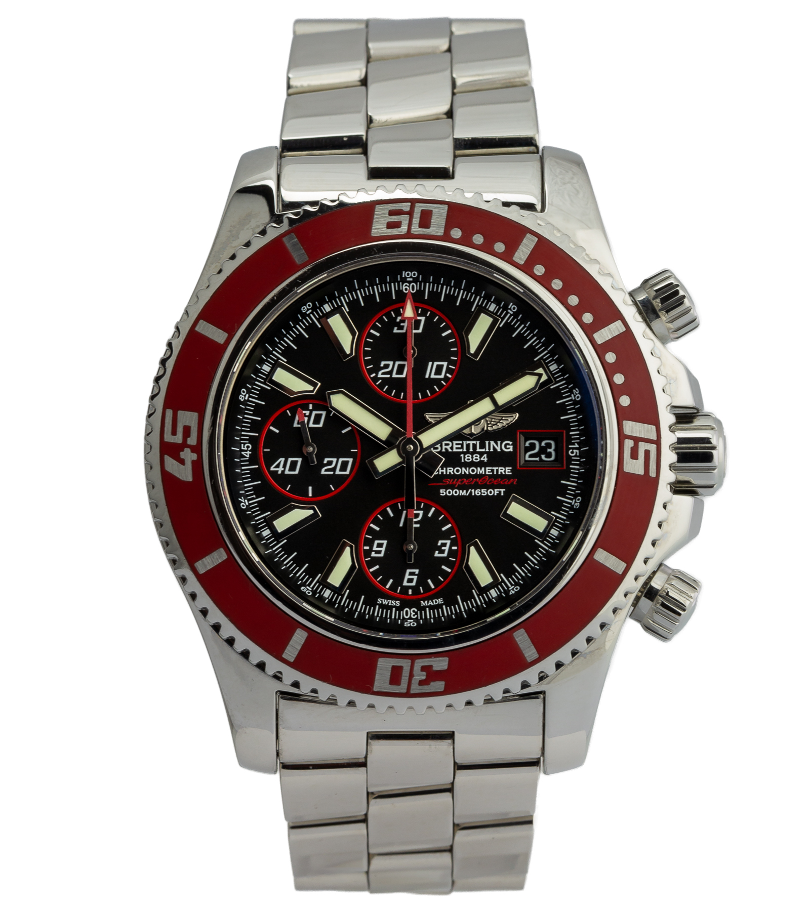 Superocean Chronograph II A13341 Red Bezel Limited Edition 05/2013 44 mm