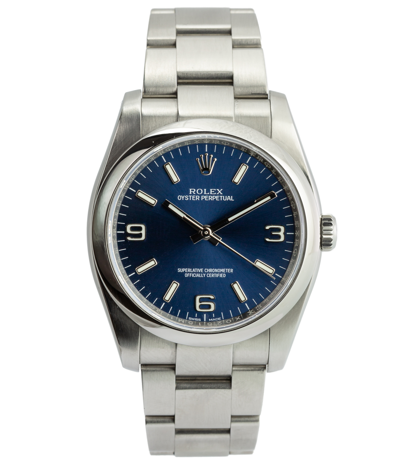 Oyster Perpetual 116000 Blue Arabic Dial 36 mm