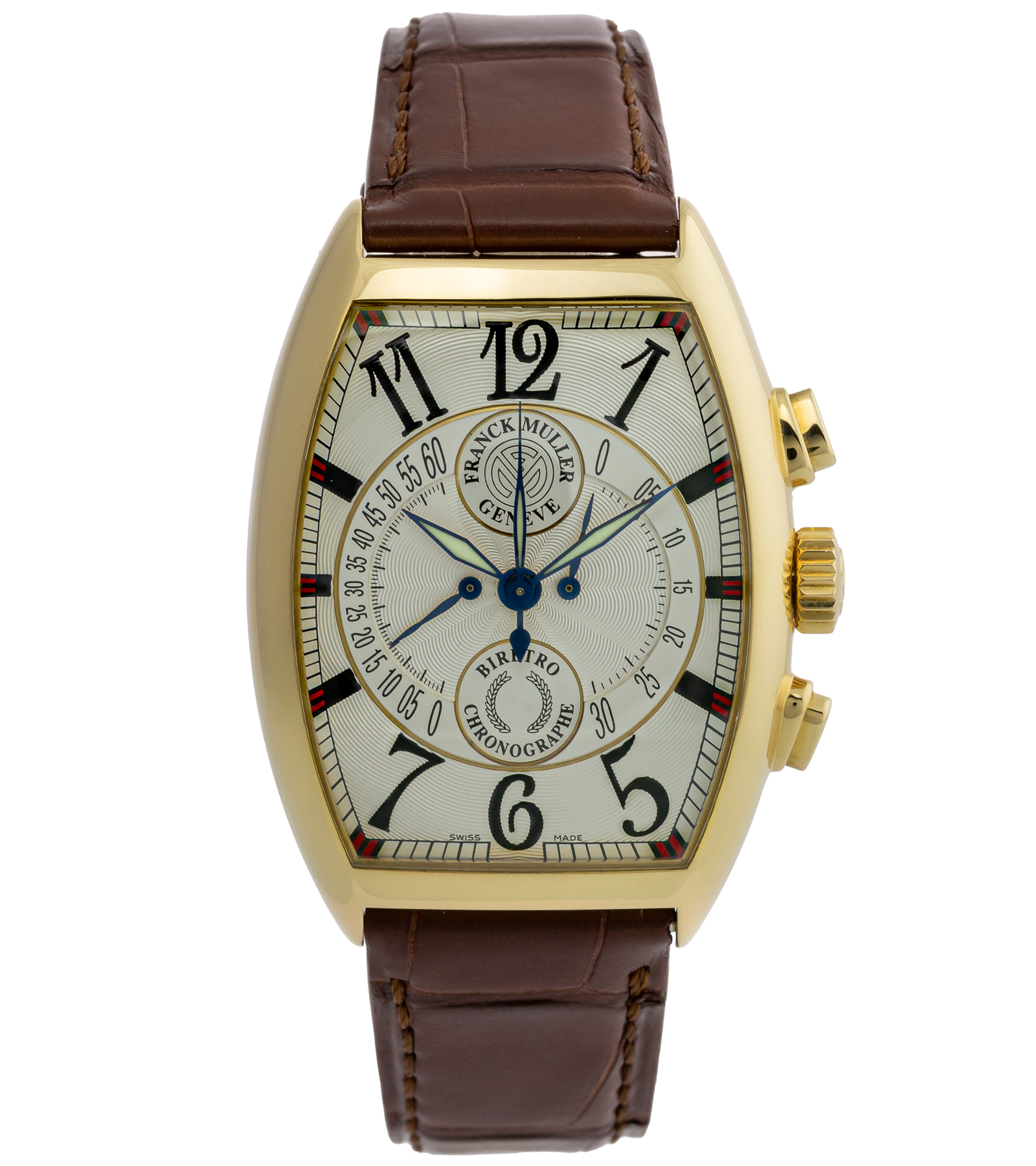 Cintrée Curvex Biretro Chronograph 7850 CC B Yellow Gold 01.2012 42 mm