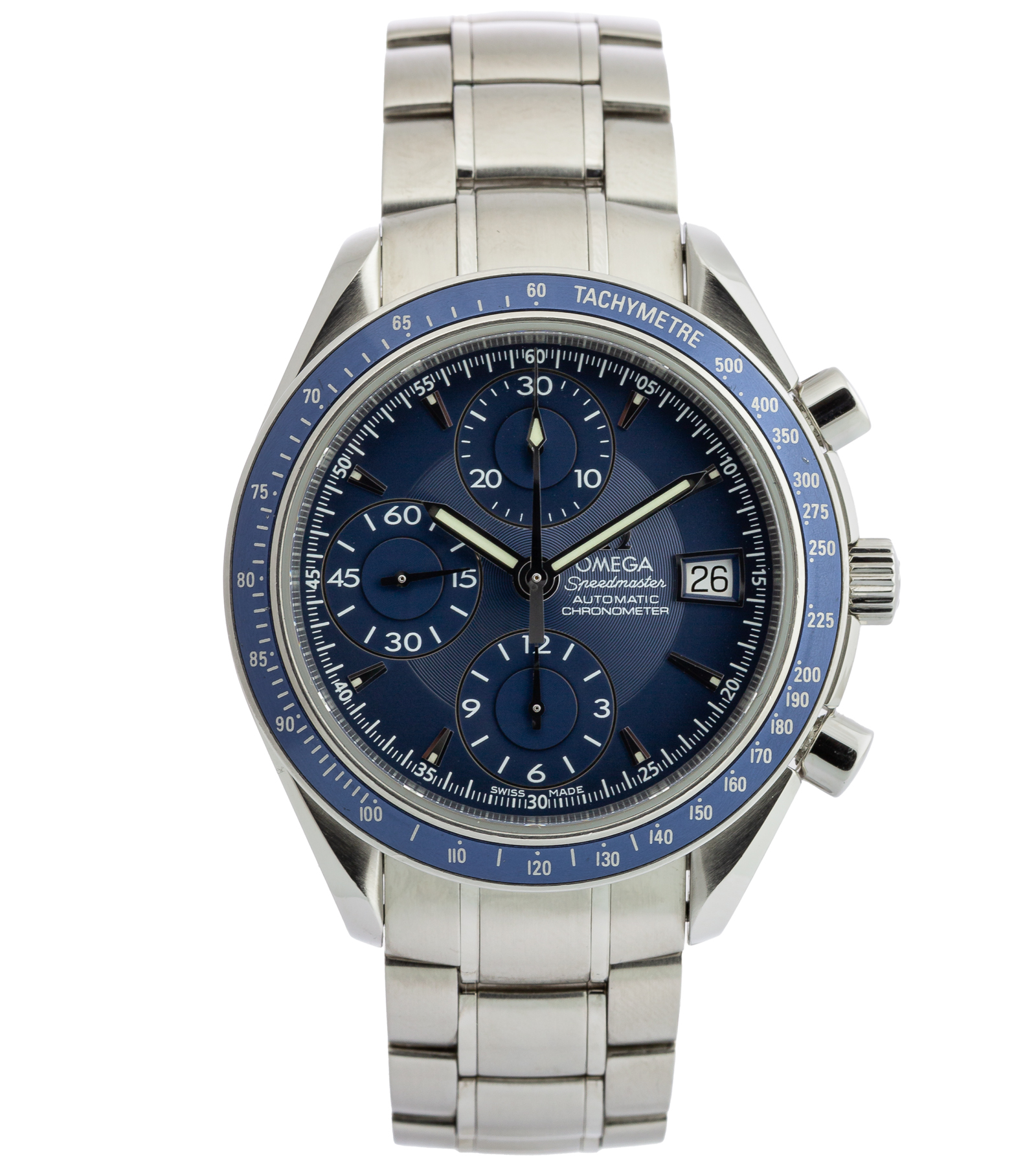 Speedmaster Date Blue Dial Chronograph 3212.80.00 03/2012 40 mm