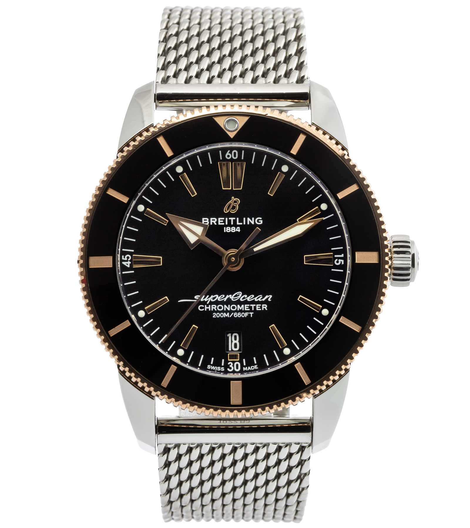 Superocean Heritage II B20 UB20301 Steel & Rose Gold Automatic 03/2019 44 mm