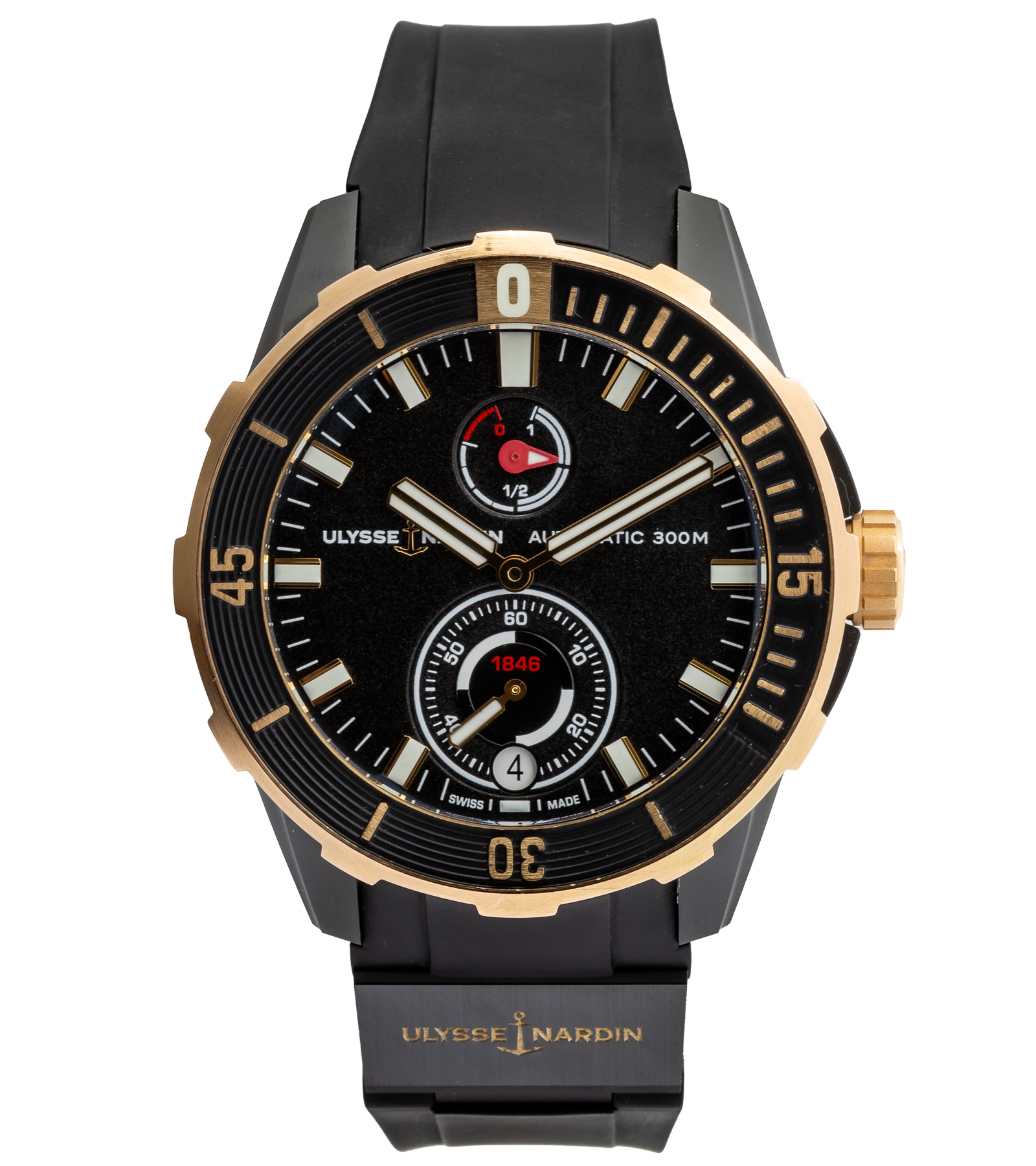 Marine Chronometer 1185-170 BLACK Automatic Black Dial 01/2023 44 mm