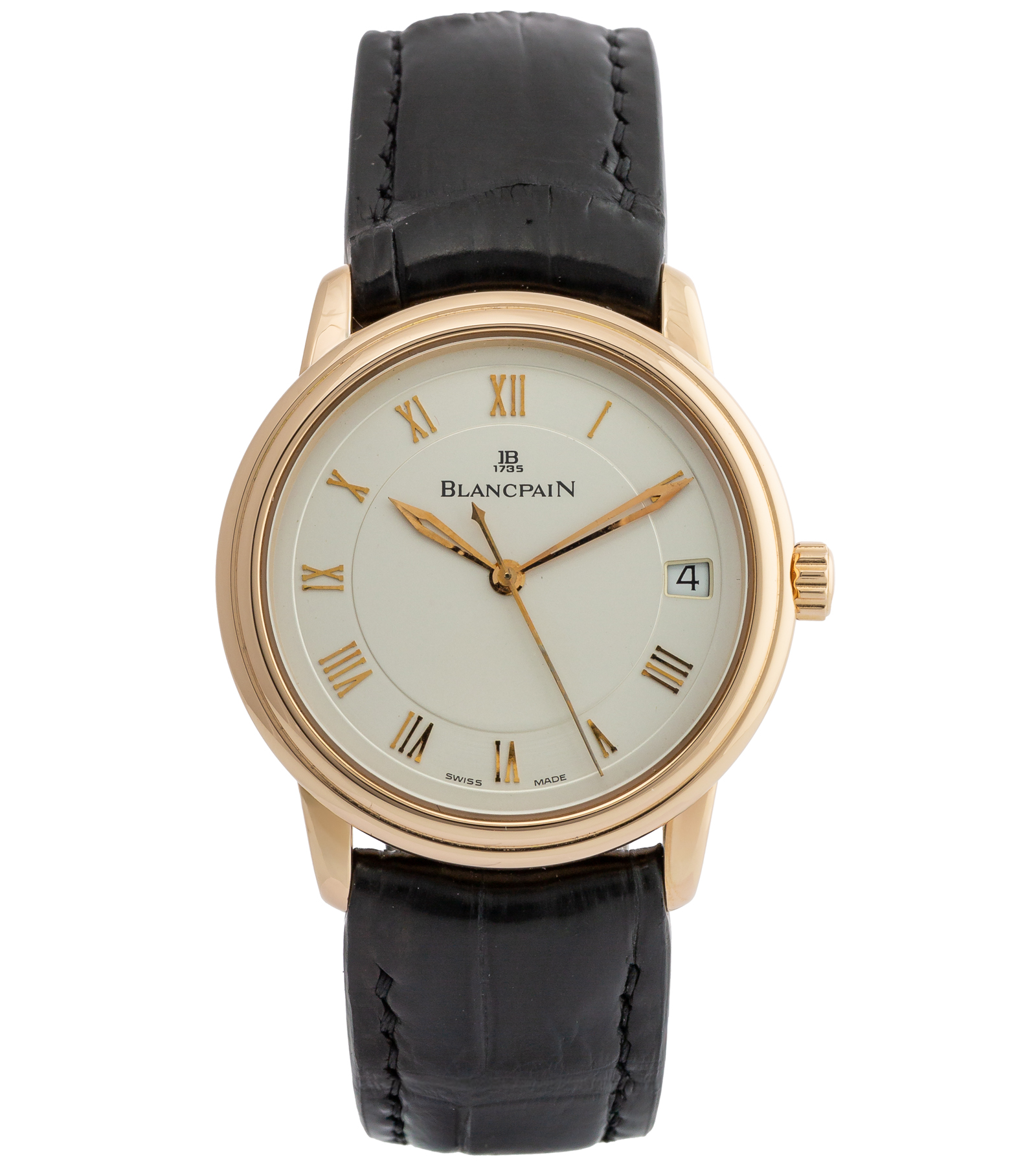 Villeret Ultra Slim Date 1158-1442-55 Limited Edition 93/333 Yellow Gold Ivory Dial Automatic 36 mm