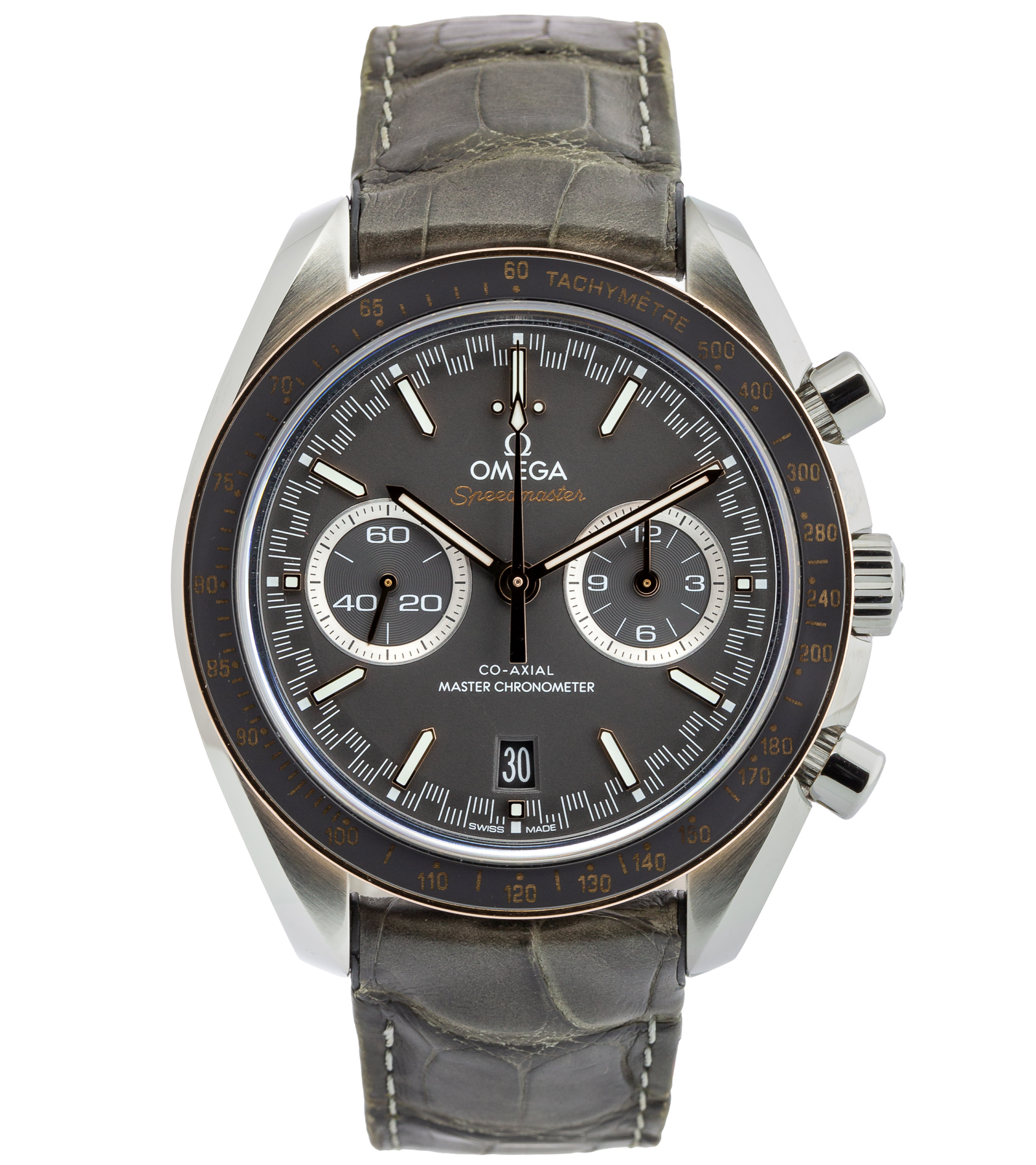 Speedmaster Racing Co-Axial Master Chronometer 329.23.44.51.06.001 Steel & Sedna Gold Grey Dial 03/2018 44,25 mm