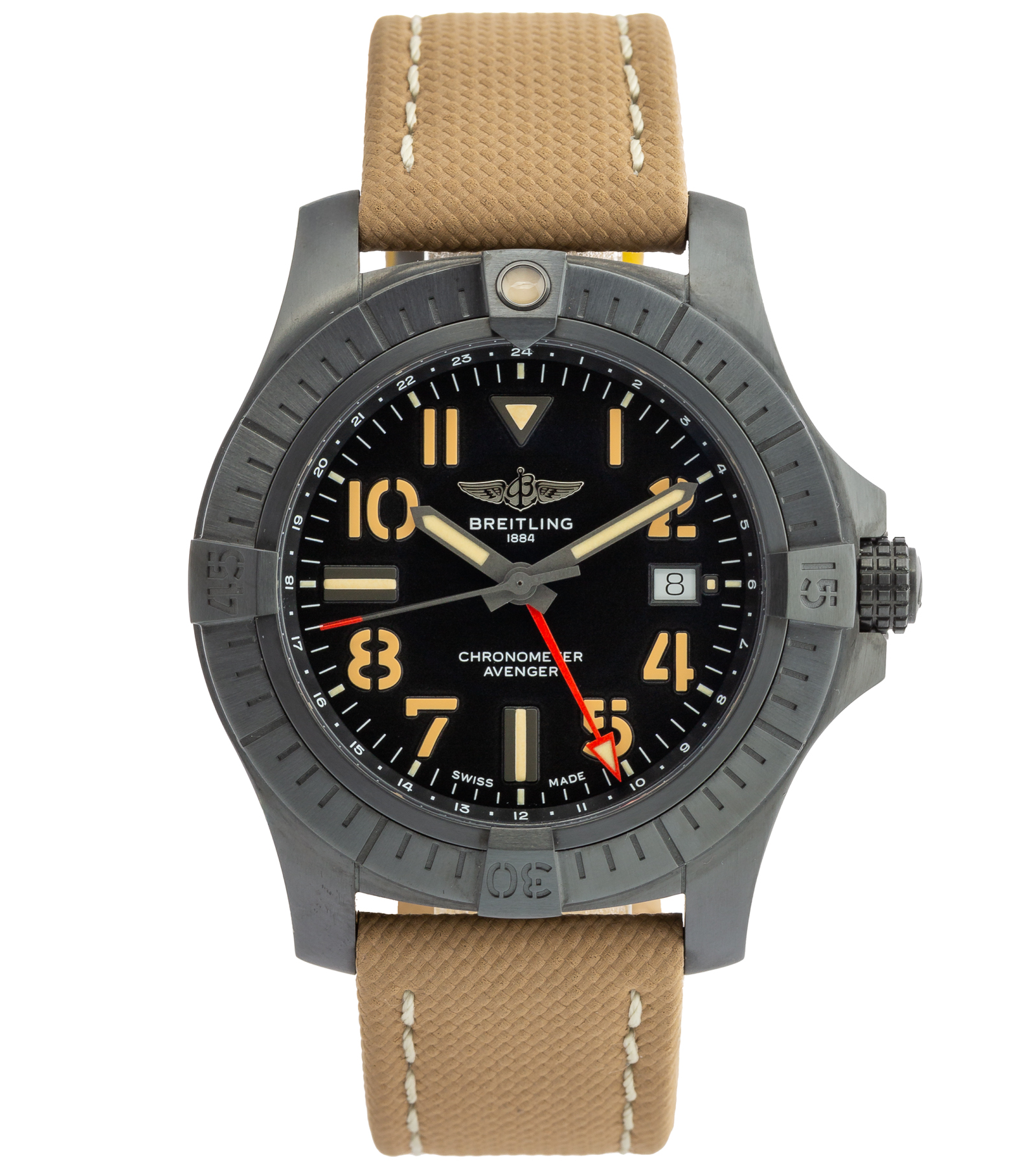 Avenger B01 Chronograph Black Dial AB0147 01/2024 44 mm (Kopia) (Kopia) (Kopia)