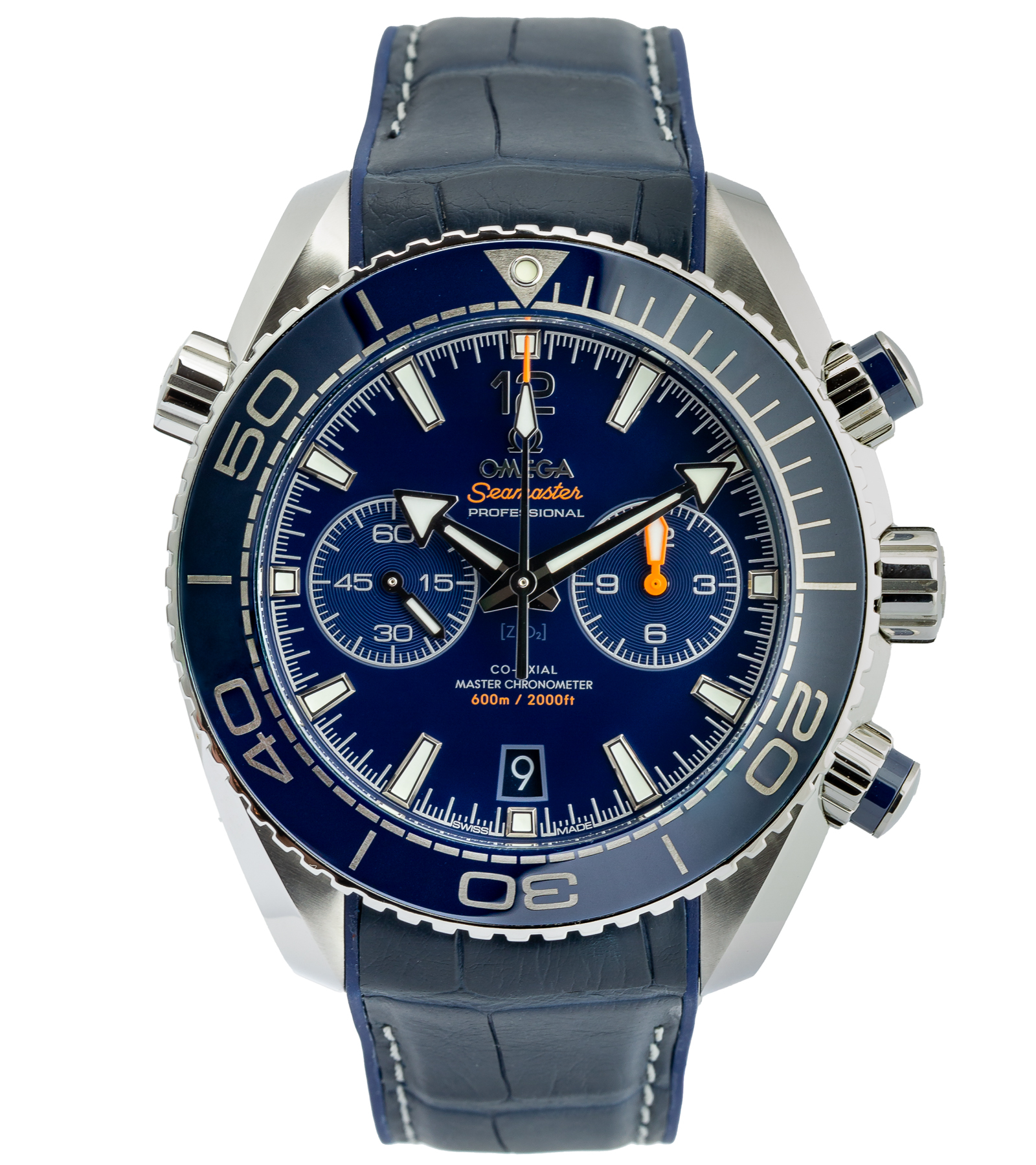Seamaster Planet Ocean 600M Co-Axial Master Chronometer Chronograph 215.33.46.51.03.001 Blue Dial 05/2026 45,5 mm