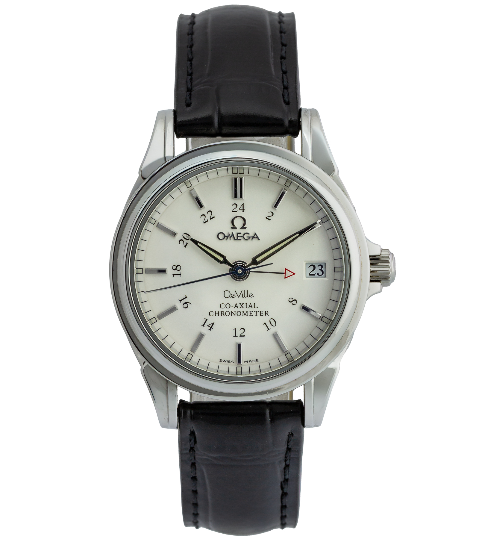 De Ville GMT Co-Axial Chronometer 4862.31.32 Automatic White Dial 35 mm