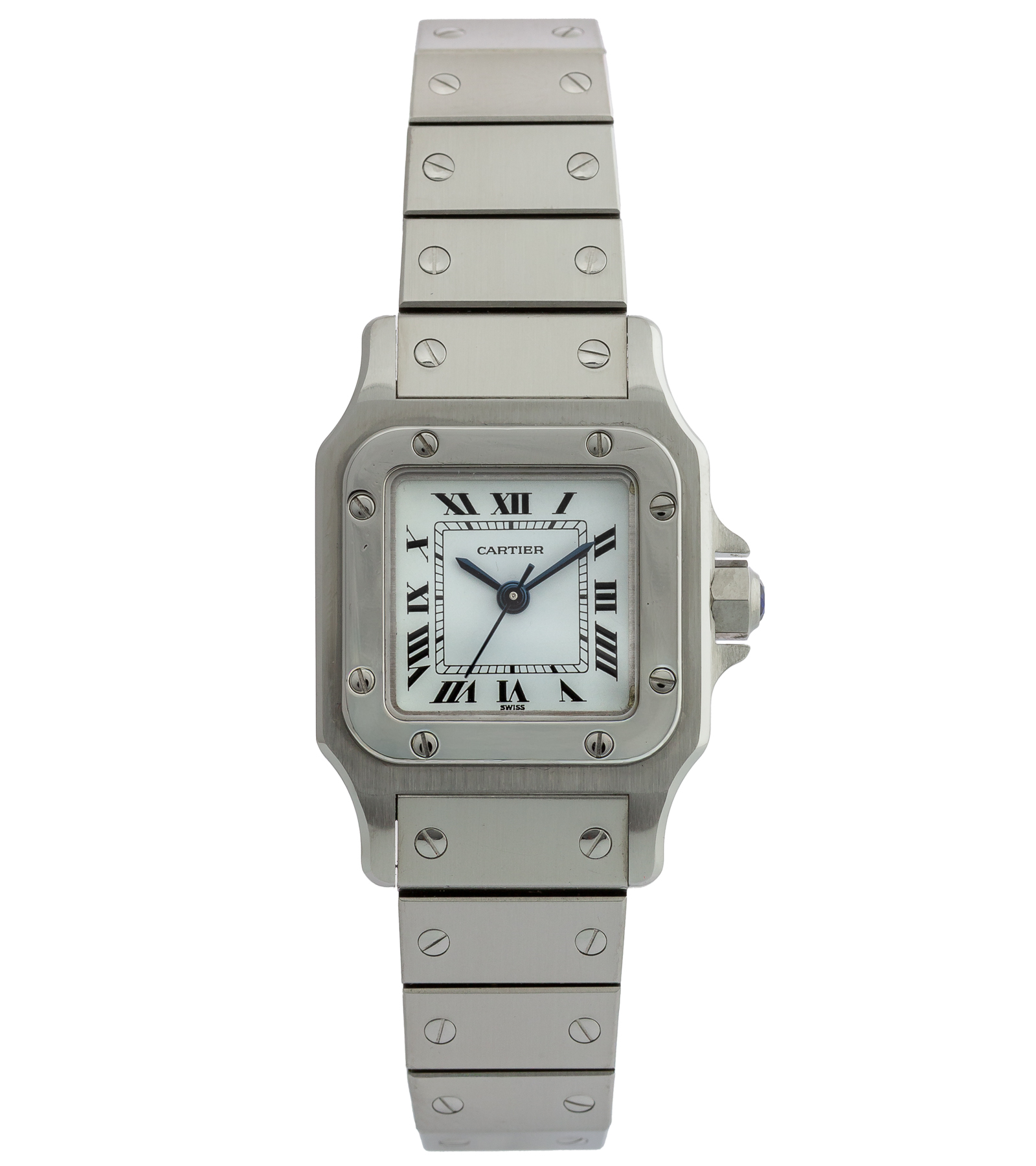 Santos Carrée 0901 Automatic Steel Silver Dial 1988 29 mm
