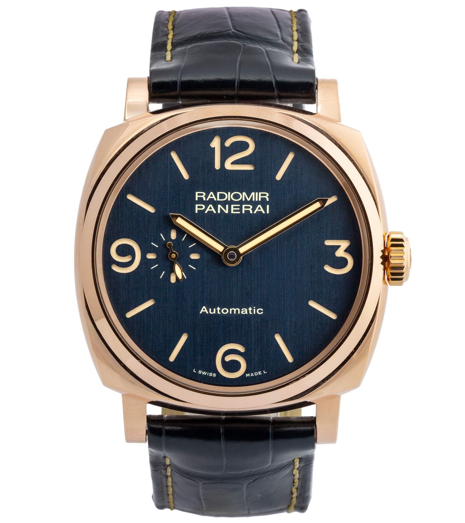 Radiomir 1940 3 Days Automatic Oro Rosso Bucherer Blue Editions PAM00695 2016 45 mm