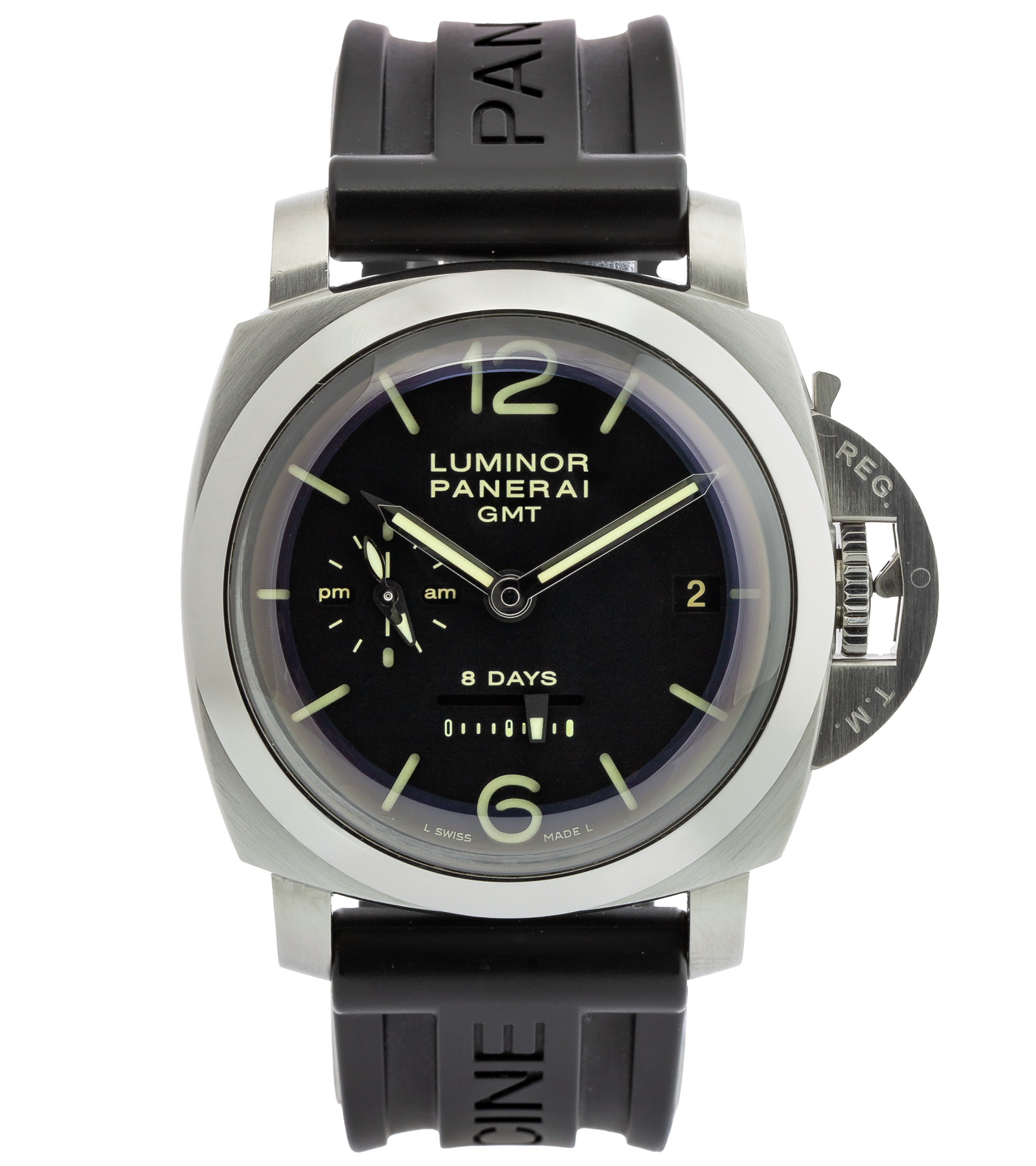 Luminor 1950 8 Days GMT PAM00233 Black Dial Manual 2016 44 mm