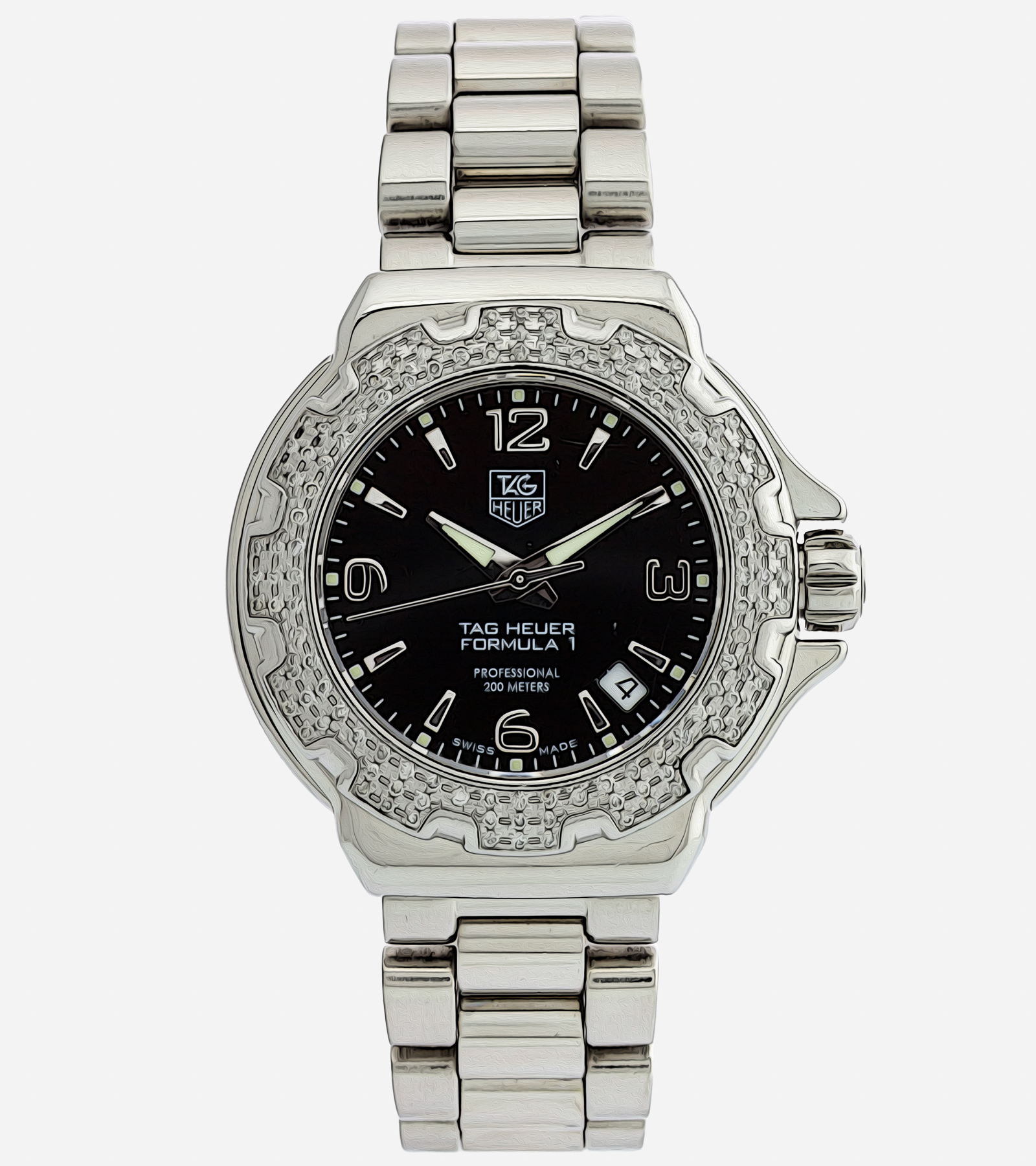Formula 1 Glamour Diamonds WAC1214 Black Dial Quartz 07/2010 37 mm