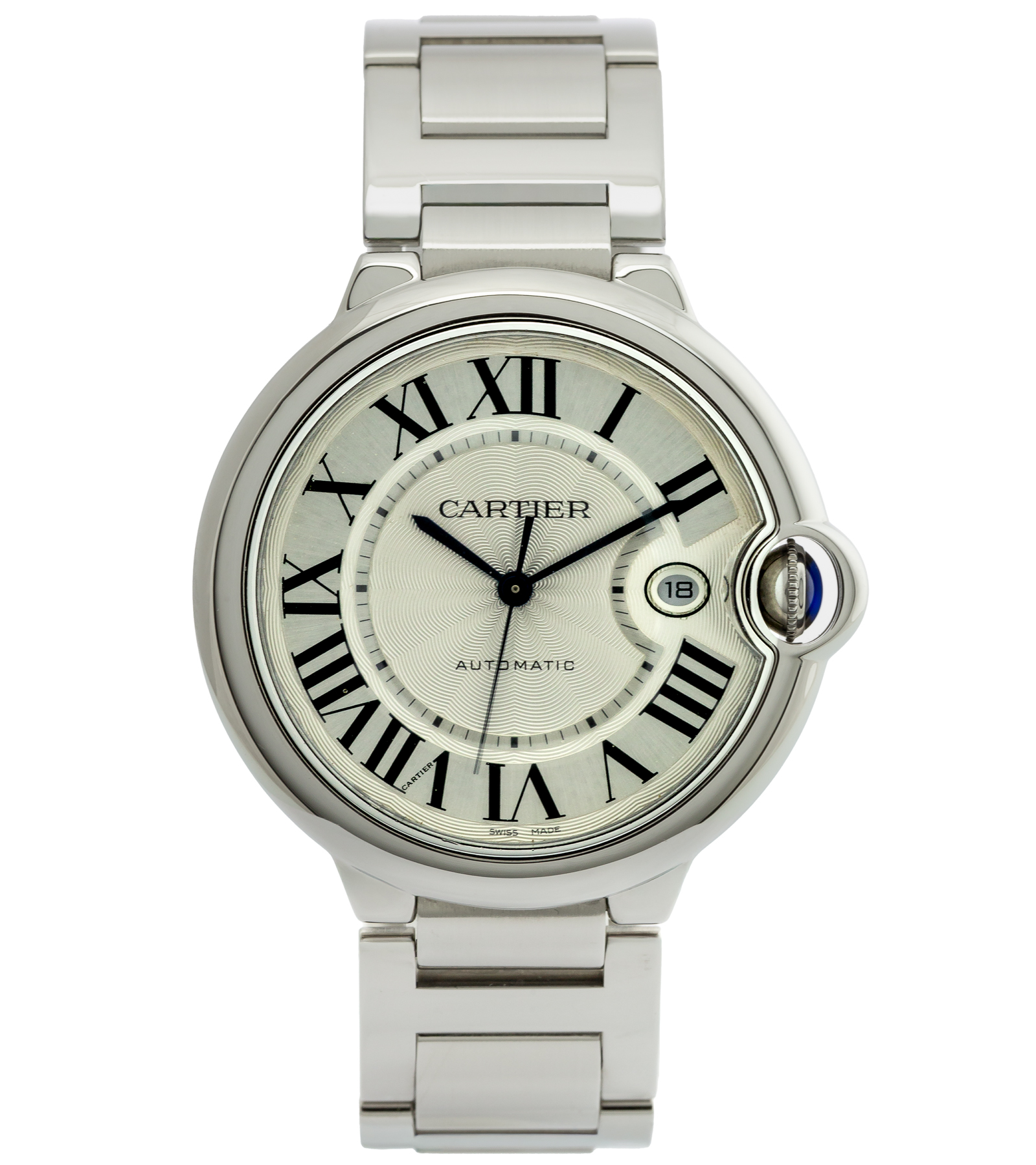 Ballon Bleu de Cartier 3765 W69012Z4 Silver Dial Automatic 12/2015 42 mm
