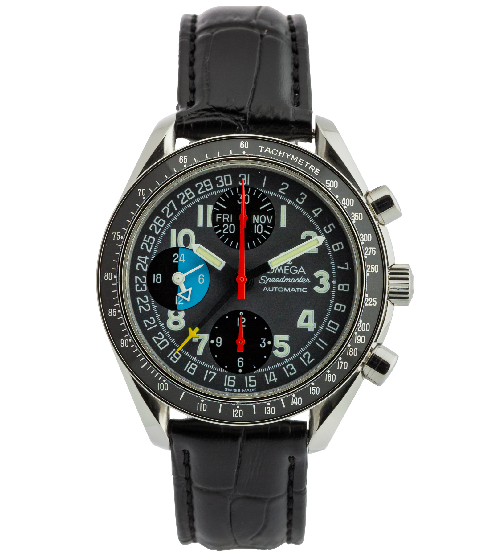 Speedmaster Day-Date MK40 3820.53.26 Grey Dial Automatic Chronograph 07/2000 39 mm