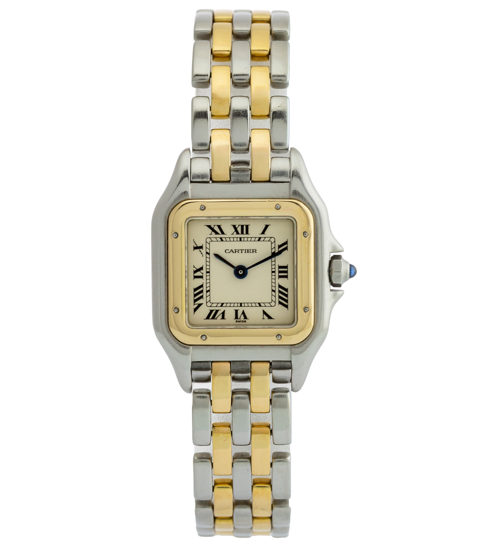 Panthère Small 84083242 6692 Steel and Gold Cream Dial Quartz circa 1990 22 mm