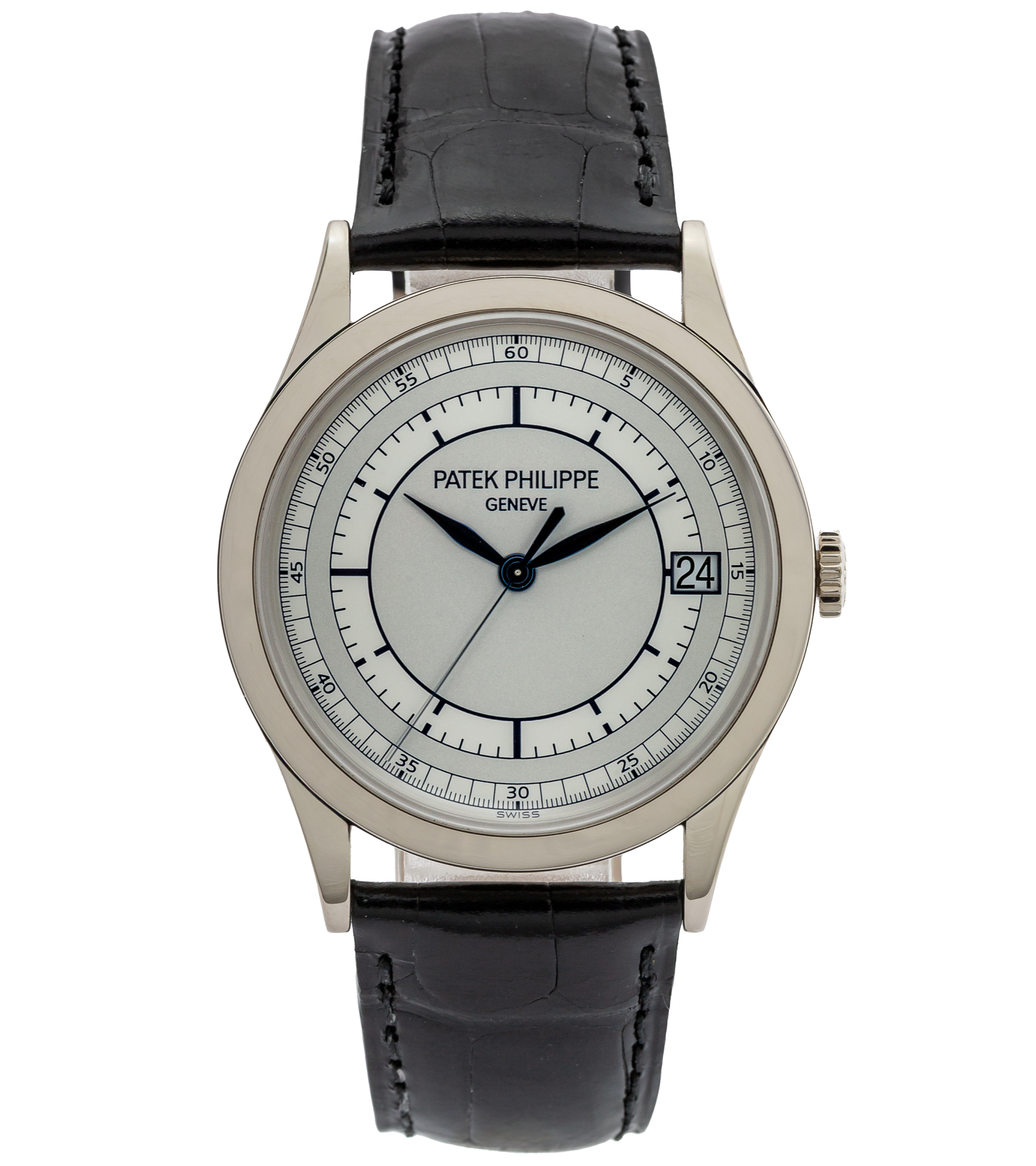 Calatrava Sector Dial 5296G-001 White Gold Automatic 12/2011 38 mm