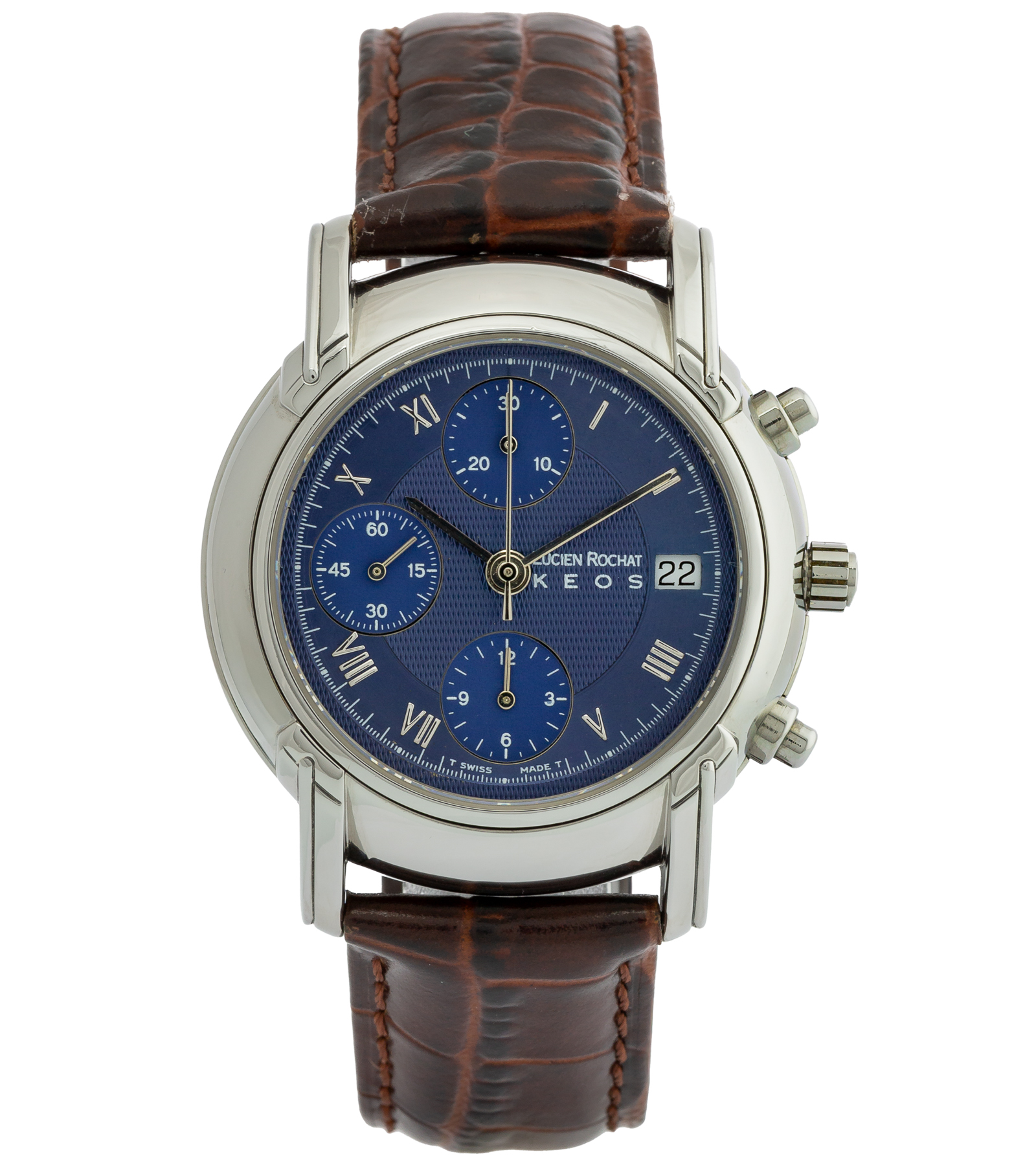 Keos 21.621.01 Chronograph Automatic Blue Dial 1995 40 mm