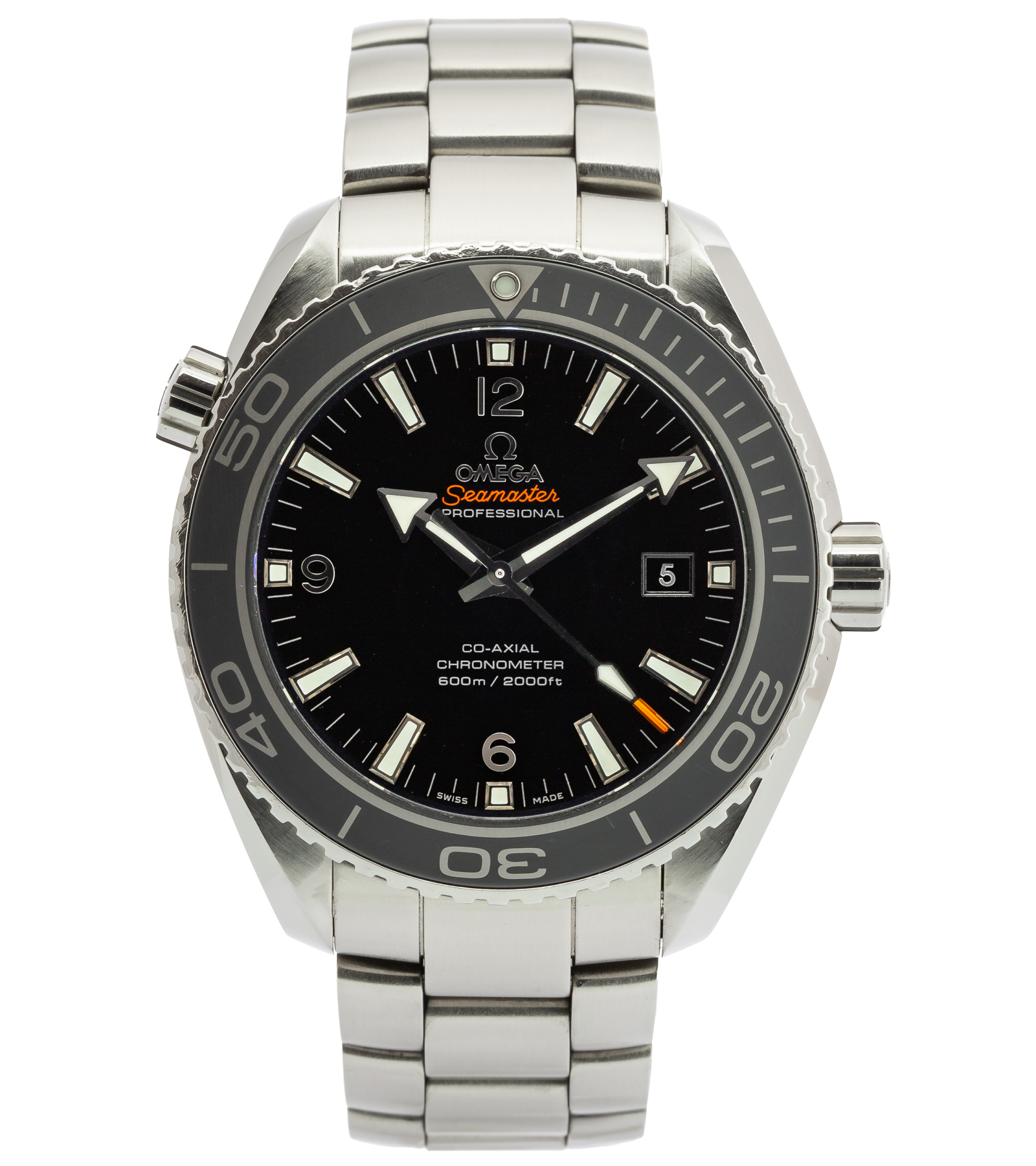 OMEGA Seamaster Planet Ocean 600M Black Dial Steel Bracelet
